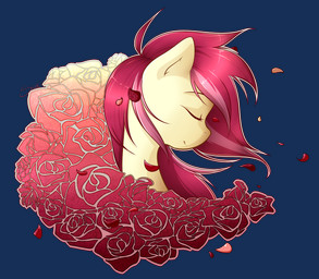 eyes_closed female flower fur hair multicolored_hair namesake petals plant red_flower red_hair red_rose rose_(flower) simple_background solo transparent_background two_tone_hair wind yellow_body yellow_fur secret-pony friendship_is_magic hasbro my_little_pony rose_(mlp) earth_pony equid equine horse mammal pony alpha_channel bust_portrait portrait