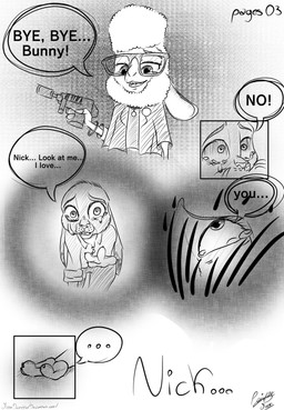 anthro bad_end begging confession death female feral group gun night_howlers offscreen_character pleading_eyes ranged_weapon romantic_confession scratch_mark tears_of_desperation trio weapon moondaneka disney zootopia dawn_bellwether judy_hopps nick_wilde bovid canid canine caprine european_rabbit fox lagomorph leporid mammal oryctolagus rabbit red_fox sheep true_fox 2017 hi_res