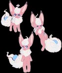 2021 4_fingers 4_toes absurd_res aibou alpha_channel anthro blue_eyes eeveelution feet female feral fingers flaaffy flareon fur generation_1_pokemon generation_2_pokemon hi_res hybrid inner_ear_fluff looking_at_viewer lying model_sheet multiple_poses nintendo on_back pawpads paws pokemon pokemon_(species) pose red_body red_fur reidas_(flareon) simple_background solo toes transparent_background tuft white_body white_fur
