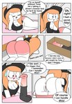 2020 animal_dildo animal_sex_toy anthro anus big_butt blush butt clothing comic dildo english_text equine_dildo female genitals hi_res imminent_masturbation lagomorph leporid mammal nervous pussy rabbit sex_toy solo text tina_(tonytoran) tonytoran undressing