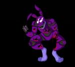 anthro blood bodily_fluids creepy damaged machine male scary solo theicedwolf five_nights_at_freddy's scottgames bonnie_(fnaf) animatronic lagomorph leporid mammal rabbit robot hi_res