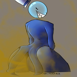 big_butt bubble butt fart fart_fetish gas gassy grey_background male simple_background solo archenarie glitch_productions the_amazing_digital_circus bubble_(tadc) animate_inanimate living_bubble 1:1 hi_res tagme
