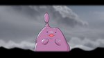 1_finger ambiguous_gender black_eyes blurred_background cloud dot_eyes exclamation_point front_view not_furry open_mouth pink_body pink_goo sky solo surprise drunk_oak nintendo pokemon ditto_(pokemon) generation_1_pokemon goo_creature pokemon_(species) 16:9 2022 hi_res widescreen