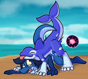 anthro anthro_on_feral anthro_penetrated bestiality blush bodily_fluids butt claws cum cum_on_butt cum_on_leg cum_splatter doggystyle dominant dominant_feral dominant_male dorsal_fin eyewear eyewear_only female female_penetrated feral feral_penetrating feral_penetrating_anthro fin forced from_behind_position genital_fluids glasses glasses_only grey_eyewear grey_glasses impregnation interspecies leg_markings looking_at_another looking_back looking_pleasured looking_up male male/female male_penetrating male_penetrating_female markings nude open_mouth outside ovum penetration pier purple_eyes rape rough_sex sea sex smile socks_(marking) sperm_cell submissive submissive_anthro submissive_female tail tail_fin thrusting toe_claws water wearing_glasses white_claws yellow_sclera ultilix rivals_of_aether orcane ulti_(ultilix) lizard reptile scalie