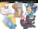 2019 abs anthro anthrofied biceps bone breasts canid conditional_dnp cubone english_text eyes_closed featureless_breasts featureless_crotch female flexing flexing_tail generation_1_pokemon generation_4_pokemon generation_7_pokemon generation_8_pokemon grin group lagomorph loupgarou lucario male male_focus mammal muscular muscular_anthro muscular_female muscular_male nintendo nude nude_female nude_male pokemon pokemon_(species) pokemorph prehensile_tail salazzle scalie scorbunny smile sobble tail text