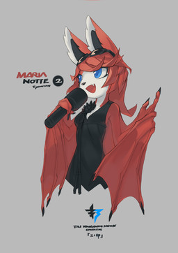 animal_ears anthro attachment bat_ears bat_tail bat_wings black_clothing black_dress black_nails blue_eyes bottomless bottomwear breasts chinese_commentary cleavage clip_on clothed clothing colored_nails commentary dress electronics english_commentary eyewear eyewear_on_head fangs female flower footwear fur grey_background hair headphones high_heels kemono legless looking_ahead medium_breasts medium_hair membrane_(anatomy) membranous_wings microphone nails open_mouth plant puffy_shorts red_body red_fur red_hair shoes shorts simple_background smile solo sunglasses teeth text tsurime white_bottomwear white_clothing white_shorts wings tyson_tan freedom_planet galaxytrail maria_notte bat mammal megabat 2017 2018 absurd_res digital_media_(artwork) english_text half-length_portrait hi_res krita_(artwork) model_sheet portrait signature