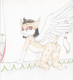 anthro anus bath bent_over butt feathered_wings feathers female flat_chested genitals loli looking_back multi_nipple nipples rear_view red_eyes simple_background solo standing vulva water white_background wings young young_anthro azirik mythology nefferkitty nephthys felid mammal mythological_creature mythological_sphinx hi_res