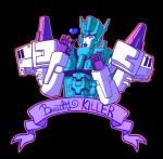 ambiguous_gender banner decepticon eyelashes eyeshadow femboy heart_symbol lips lipstick machine makeup not_furry simple_background smile solo speech_scroll text transparent_background brittandbiscuits hasbro takara_tomy transformers overlord_(transformer) cybertronian humanoid robot robot_humanoid absurd_res alpha_channel digital_media_(artwork) english_text hi_res