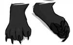 2019 4_toes ambiguous_gender black_body black_fur black_pawpads canid canine claws feet foot_focus foot_shot fur hindpaw keadonger malo mammal monochrome pawpads paws paws_only scp-1471 scp-1471-a scp_foundation simple_background sketch solo toe_claws toes
