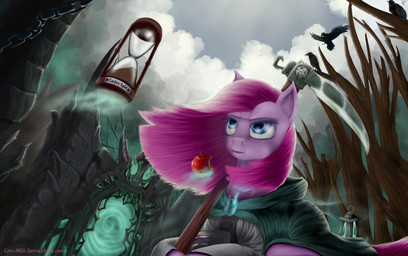 apple blue_eyes book cape cloak clothed clothed_feral clothing cloud detailed_ambient_creature eyebrows eyelashes fantasy female feral fluffy fluffy_tail food fruit fur glowing group hair holding_object holding_weapon hood hourglass_(object) lamp lantern levitation light long_hair looking_up lying magic magic_user melee_weapon on_front outside pink_body pink_fur pink_hair pink_tail plant polearm red_apple scythe shadow sky snout solo_focus sunlight tail tree weapon crux9011 friendship_is_magic hasbro my_little_pony pinkamena_(mlp) pinkie_pie_(mlp) ambient_bird ambient_flier avian bird earth_pony equid equine horse mammal pony 2013