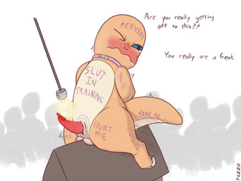 ballbusting balls blush bodily_fluids body_writing cock_and_ball_torture collar feral genital_fluids genital_torture genitals group hands_behind_back humiliation light_bulb male penis precum tally_marks text western_tally_marks wooden_horse_(device) fuzzo nintendo pokemon charmander generation_1_pokemon pokemon_(species) 4:3 artist_name english_text hi_res