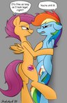 chest_tuft duo female tuft wings strebiskunk friendship_is_magic hasbro my_little_pony mythology rainbow_dash_(mlp) scootaloo_(mlp) equid equine mammal mythological_creature mythological_equine pegasus 2020 hi_res