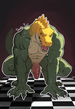 abs all_fours anthro balls big_penis candy dessert erection food genitals glans gummy_(food) humanoid_genitalia humanoid_penis looking_at_viewer male muscular muscular_anthro muscular_male nipples nude nude_male pecs penis sharp_teeth solo tail teeth vein veiny_penis dante_furr glitch_productions the_amazing_digital_circus evil_gummigoo_(tadc) gummigoo_(tadc) crocodile crocodilian food_creature gummy_creature living_candy reptile scalie hi_res