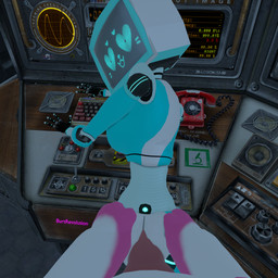 anthro bent_over blue_body butt butt_grab duo female first_person_view fur genitals hand_on_butt heart_eyes heart_symbol hip_grab looking_at_viewer machine male male/female penetration penis pink_body pink_fur sex white_body white_fur burtrevolution voices_of_the_void burtrevolution_(burtrevolution) kerfur_omega_(votv) canid canine felid feline fox mammal robot 3d_(artwork) absurd_res blender_(artwork) digital_media_(artwork) hi_res