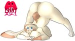 anthro ass_up big_breasts big_butt big_ears biped blue_eyes breasts breasts_on_ground breasts_press butt female freckles fur fur_markings gloves_(marking) hair highlights_(coloring) huge_breasts jack-o'_pose leg_markings long_ears markings multicolored_body multicolored_ears multicolored_fur multicolored_hair nude paws pose socks_(marking) solo tail tail_markings tan_body tan_ears tan_fur tan_hair tan_tail two_tone_body two_tone_ears two_tone_fur two_tone_hair two_tone_tail wide_hips succubusbnny jessi_bunn lagomorph leporid mammal rabbit succubus 2021 absurd_res hi_res signature