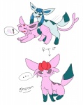 44shio all_fours doggystyle duo eeveelution espeon female feral from_behind_position generation_2_pokemon generation_4_pokemon glaceon hybrid male male/female male_penetrating nintendo penetration pokemon pokemon_(species) pregnant sex simple_background solo vaginal vaginal_penetration white_background