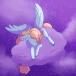 blonde_mane blue_body cloud cutie_mark eyes_closed feathered_wings feathers hooves inner_ear_fluff mane on_cloud sleeping smile star tuft wings laughing-frankie hasbro my_little_pony mythology fan_character equid equine mammal mythological_creature mythological_equine pegasus 1:1 2024 absurd_res digital_media_(artwork) hi_res shaded