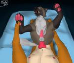 anal anal_penetration animal_genitalia anthro anus balls brown_body brown_fur digitigrade duo erection eyes_closed feet first_person_view fur genitals hindpaw looking_pleasured male male/male male_penetrated male_penetrating male_penetrating_male orange_body orange_fur paws penetrating_pov penetration penis sex tan_body tan_fur mono-fur aggretsuko sanrio haida_(aggretsuko) ookami_(aggretsuko) canid canine hyena mammal maned_wolf spotted_hyena 2019 hi_res