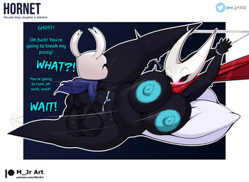 2_horns anthro areola balls bdsm big_balls big_breasts big_penis black_body black_eyes blue_areola blue_nipples blue_text blush blush_lines bodily_fluids bondage bound breasts cloak clothing crossgender dialogue duo erection exclamation_point female female_penetrated fingers genital_fluids genitals horn huge_balls huge_penis humanoid_genitalia humanoid_penis hyper hyper_balls hyper_genitalia hyper_penis larger_female lying male male/female male_penetrating male_penetrating_female nipples nude overweight overweight_female penetration penile penile_penetration penis penis_in_vagina pillow question_mark raised_leg red_clothing restraints sex simple_background size_difference small_but_hung smaller_male talking_to_another text vaginal vaginal_penetration vulva wide_hips m_jr1532 hollow_knight_(franchise) team_cherry hornet_(hollow_knight) the_knight_(hollow_knight) arachnid arthropod insect spider vessel_(species) 2025 absurd_res digital_media_(artwork) english_text hi_res brother_(lore) brother_and_sister_(lore) half_brother_(lore) half_sister_(lore) incest_(lore) sibling_(lore) sister_(lore)