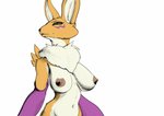 anthro areola bandai_namco big_breasts big_ears black_sclera blue_eyes breasts canid color_edit colored digimon digimon_(species) digital_media_(artwork) female fur looking_at_viewer mammal navel neck_tuft nipples nude purple_body purple_fur renamon sabrotiger simple_background solo third-party_edit tuft white_background white_body white_fur yellow_body yellow_fur