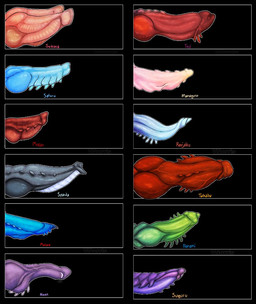 2_penises ambiguous_form animal_genitalia animal_penis armored_penis big_penis bioluminescence bioluminescent_penis black_background blue_penis chart curved_penis frilled_penis genitals glowing glowing_genitalia glowing_penis green_penis grey_penis hemipenes knot knotted_penis male multi_genitalia multi_penis penile_spines penis penis_chart penis_size_difference pink_penis purple_penis red_penis ridged_penis simple_background small_penis spiked_penis spikes spikes_(anatomy) text vein veiny_penis puppetmaster13uwu bleach_(series) jujutsu_kaisen kimetsu_no_yaiba mythology naruto aizen_sousuke geto_suguru gojo_satoru kenjaku_(jujustsu_kaisen) madara_uchiha mama_fushiguro_(jujutsu_kaisen) muzan_kibutsuji nanami_(jujutsu_kaisen) sparda_(devil_may_cry) sukuna_(jujutsu_kaisen) takaba_fumihiko_(jujutsu_kaisen) toji_fushiguro ambiguous_species dragon mythological_creature mythological_scalie scalie english_text