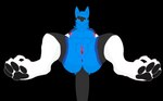 anthro anus big_breasts big_nipples blue_body blue_eyes breast_squish breasts claws exposed_breasts feet female front_view genitals grey_body machine mature_female nipples pawpads paws pink_nipples pussy solo spread_legs spreading squish white_body adfdaf_i tiktok mama_noctis mamagen protogen absurd_res hi_res