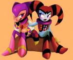 ambiguous_gender clothing duo not_furry open_mouth jozipar nights_into_dreams sega nights_(nights_into_dreams) reala humanoid nightmaren 2015 hi_res