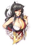 bell big_breasts breasts cleavage clothed clothing collar female hand_on_hip jingle_bell simple_background solo white_background packge animal_humanoid cat_humanoid felid felid_humanoid feline feline_humanoid humanoid mammal mammal_humanoid hi_res