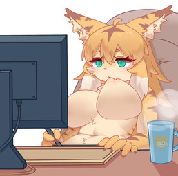 anthro big_breasts blonde_hair bodily_fluids breast_play breast_suck breasts convenient_censorship female female_anthro green_eyes hair kemono mature_anthro mature_female navel nipple_fetish nipple_play nipple_suck nude nude_anthro nude_female pose saliva self_suckle solo sucking yellow_body lalamedli cygames titty_sucking_method world_flipper mia_(world_flipper) felid mammal pantherine tiger 2d_animation animated colored detailed digital_drawing_(artwork) digital_media_(artwork) frame_by_frame hi_res meme