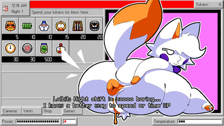 anthro anus big_butt bodily_fluids bottom_heavy bow_tie butt cheek_tuft dialogue dipstick_tail empty_eyes facial_tuft female fur genital_fluids genitals huge_butt inviting_to_sex markings nude_anthro orange_anus orange_body orange_fur pawpads presenting presenting_hindquarters puffy_anus purple_bow_tie rear_view rosy_cheeks solo spread_butt spreading tail tail_markings talking_to_viewer text thick_thighs tuft vaginal_fluids vulva white_body white_eyes white_fur wide_hips breakcoreyuri five_nights_at_freddy's five_nights_at_freddy's_world five_nights_at_frickbear's five_nights_at_frickbear's_(series) five_nights_at_frickbear's_3 scottgames lolbit_(fnaf) lolbit_(frickbear's) canid canine fox mammal 2026 colored digital_drawing_(artwork) digital_media_(artwork) english_description english_text hi_res