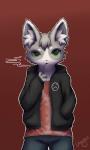 anthro clothed clothing fur kemono looking_at_viewer male simple_background solo sadleen felid feline mammal 3:5 absurd_res digital_media_(artwork) hi_res