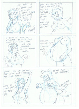 after_vore belly breasts clothing female female_pred genitals group horn overweight shirt text topwear trio vore vulva ndnode wolfette_(character) animal_humanoid bovid bovid_humanoid canid canid_humanoid canine canine_humanoid caprine caprine_humanoid goat_humanoid humanoid mammal mammal_humanoid wolf_humanoid 2010 comic english_text hi_res traditional_media_(artwork)