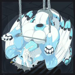4_toes anal anal_penetration animal_genitalia anus autofellatio autofellatio_while_penetrated balls bdsm big_balls big_butt blue_anus bodily_fluids bondage bound butt chain chained collar cum cum_in_mouth cum_in_own_mouth cum_in_self cum_inside cum_on_face cum_on_own_face cum_on_self cum_splatter cum_string curvy_figure dildo dildo_in_ass dildo_insertion ear_piercing ear_tag feathered_wings feathers feet feral forced forced_autofellatio fur genital_fluids genitals hanging_by_feet hanging_by_tail hindpaw horn huge_balls huge_thighs hyper hyper_balls hyper_genitalia leaking_cum leg_cuff leg_spreader looking_back male masturbating_while_penetrated masturbation non-mammal_balls object_in_ass oral oral_masturbation pawpads paws penetration penile penile_masturbation penis piercing presenting presenting_anus presenting_balls presenting_hindquarters puffy_anus raised_tail restraints sex_toy sex_toy_in_ass sex_toy_insertion soles solo spreader_bar stripes tail thick_thighs toes wings shelterinen mythology teck dragon furred_dragon furred_scalie mythological_creature mythological_scalie scalie 1:1 absurd_res hi_res