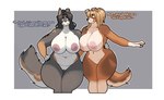 age_difference anthro big_breasts black_hair blonde_hair breasts brown_body brown_fur butt butt_from_the_front claws curvy_female curvy_figure duo female female/female finger_claws floppy_ears freckled_face freckles front_view fur genitals gloves_(marking) hair huge_breasts humanoid_genitalia humanoid_pussy innie_pussy markings mature_female pussy simple_background thick_thighs thigh_gap voluptuous voluptuous_anthro voluptuous_female whisker_spots wide_hips zacharysmith canid canine canis domestic_dog mammal colored digital_drawing_(artwork) digital_media_(artwork) hi_res portrait three-quarter_portrait daughter_(lore) incest_(lore) mother_(lore) mother_and_child_(lore) mother_and_daughter_(lore) parent_(lore) parent_and_child_(lore) parent_and_daughter_(lore)