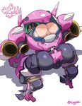 anus blush bottomless butt clothed clothing dialogue embedded_penetrable_sex_toy female genitals looking_back machine mecha mooning not_furry penetrable_sex_toy pussy sex_toy solo lightsource blizzard_entertainment overwatch d.va_(overwatch) meka_(overwatch) human mammal robot hi_res