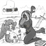 animal_genitalia avian big_breasts breasts corruption_of_champions cum cum_everywhere cum_in_pussy cum_inside cum_on_breasts dark_skin dickgirl dickgirl_on_female duo female friendship_is_magic hair harpy horsecock human humanized internal intersex kevinsano kneeling lactating leg_hug looking_down looking_up lying messy mountain my_little_pony neck_rings nipples nude on_side one_eye_closed open_mouth orgasm outside penis pussy raised_leg sophie_(coc) sword talons tight_fit tongue tongue_out two_tone_hair weapon wings zecora_(mlp)
Rating: Explicit
Score: 14
User: Imaderule34
Date: November 26, 2013