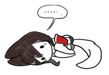 ambiguous_gender black_hair butt chibi facial_markings hair head_markings legs_up lying markings simple_background solo speechless white_background hamze league_of_legends riot_games tencent ahri_(lol) animal_humanoid canid canid_humanoid canine canine_humanoid fox_humanoid humanoid mammal mammal_humanoid 2015