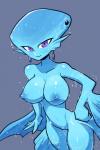 big_breasts breasts female genitals nipples nude nude_female nude_humanoid piercing purple_eyes pussy simple_background smile solo wet crap-man nintendo ocarina_of_time the_legend_of_zelda princess_ruto animal_humanoid fish fish_humanoid humanoid marine marine_humanoid zora 2020 2:3 hi_res