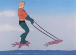 ambiguous_gender detailed_background flapping flying group male outside sea seascape silly sky superhero water wings unknown_artist aquaman_(copyright) dc_comics aquaman fish flying_fish human mammal marine animated low_res short_playtime