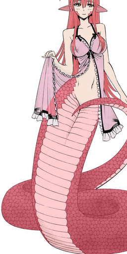 apode blush breasts brown_eyes clothed clothing clothing_lift eyelashes female hair humanoid_hands legless lingerie looking_at_viewer monster_girl_(genre) navel pink_body pink_hair pink_scales scales serpentine simple_background smile solo split_form white_background unknown_artist monster_musume miia_(monster_musume) animal_humanoid draconcopode humanoid lamia reptile scalie snake hi_res