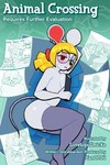 anthro blonde_hair blush breasts clothed clothing eyebrows eyewear female fingers glasses hair legwear looking_at_viewer lying mostly_nude on_side paper solo stockings tail text thick_thighs thigh_highs white_body lovetopullmicke animal_crossing nintendo ankha_(animal_crossing) isabelle_(animal_crossing) petri_(animal_crossing) villager_(animal_crossing) canid canine canis domestic_cat domestic_dog felid feline felis human mammal mouse murid murine rodent 2:3 absurd_res comic cover cover_art cover_page english_text hi_res