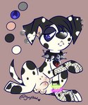 ambiguous_gender animal_genitalia balls emo_haircut feral genitals male nipples piercing sheath solo young young_feral gaypaw 101_dalmatian_street 101_dalmatians disney fan_character canid canine canis dalmatian domestic_dog mammal hi_res