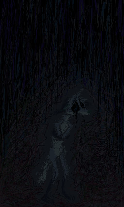 anthro blue_body blue_fur bodily_fluids crying fur horror_(theme) male raining solo standing tears toony demensa emil_(demensa) canid canine canis coyote domestic_dog mammal 2025 3:5 black_and_blue dark_theme digital_media_(artwork) hi_res monochrome pixel_(artwork)