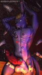 abs anthro balls big_balls big_penis blonde_hair bodily_fluids claws detailed_background falling_money fingers genital_fluids genitals grey_body grey_scales hair horn huge_balls huge_penis inside kiss_mark knot lipstick_on_body male money multicolored_body multicolored_scales muscular muscular_anthro muscular_male navel nude pecs penis pole precum scales smile solo standing stripper stripper_pole tail teeth text yellow_eyes darkflash23 european_mythology mythology jaren_(foxyrexy) dragon mythological_creature mythological_scalie reptile scalie western_dragon wingless_dragon 2020 3d_(artwork) 9:16 absurd_res artist_name digital_media_(artwork) hi_res source_filmmaker_(artwork)