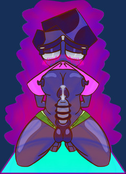 abstract_background animal_genitalia anthro balls belly blush briefs clothed clothing clothing_lift erect_nipples erection eyewear feet genital_markings genitals glasses glistening glistening_body grey_body grey_skin hands_behind_back intersex kneeling machine male markings nerd nipple_fetish nipples partially_clothed penis ribbed_penis ridged_penis sheath shirt shirt_lift side_part_hair solo striped_genitalia striped_penis stripes thick_thighs toony topwear underwear underwear_down unusual_eyes unusual_face m-a-dragon jackbox_games the_jackbox_party_pack gene_(jackbox) digital_creature humanoid robot absurd_res alpha_channel hi_res