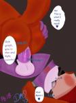 animatronic anthro balls blush bonnie_(fnaf) brown_body brown_fur butt clothing comic discordmelody duo english_text erection female female_penetrated five_nights_at_freddy's freckles french_kissing fur genitals hair hi_res jasmine_ivory kissing lagomorph legwear leporid machine male male/female male_penetrating male_penetrating_female mammal penetration penile penile_penetration penis penis_in_pussy purple_body purple_fur rabbit red_hair robot rodent sciurid scottgames sex stockings text tree_squirrel vaginal vaginal_penetration
