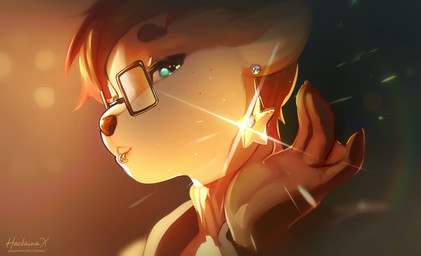 anthro brown_body brown_fur brown_hair circle_eyebrows claws clothing countershading ear_piercing eyebrows facial_piercing female freckled_face freckles fur green_eyes hair highlights_(coloring) lip_piercing membrane_(anatomy) multicolored_body multicolored_fur multicolored_hair piercing red_highlights river shimmering short_hair solo sparkles star sweater tomboy topwear webbed_hands white_body white_fur hackainax thalassophilia_(zombiecowherd) riley_delmare mammal mustelid otter absurd_res hi_res