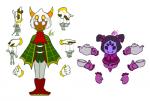 6_hands anthro clothed clothing container cup duo female floating_hands looking_at_viewer multi_hand puppet puppet_strings simple_background smile tea_cup teapot unknown_artist kirby_(series) nintendo undertale undertale_(series) muffet papyrus_(undertale) sans_(undertale) taranza undyne arachnid arthropod spider crossover low_res