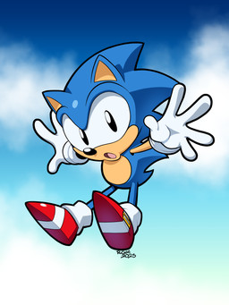 5_fingers :o anthro black_eyes black_nose blue_body blue_fur blue_sky clothing cloud conjoined_eyes countershade_fur countershading fingers footwear fur gloves handwear looking_at_viewer male open_mouth red_clothing red_footwear red_shoes shoes sky skyscape solo tail tan_body tan_countershading tan_fur toony white_clothing white_gloves white_handwear rongs1234 classic_sonic_(universe) sega sonic_the_hedgehog_(series) classic_sonic sonic_the_hedgehog eulipotyphlan hedgehog mammal 2025 3:4 cel_shading digital_drawing_(artwork) digital_media_(artwork) full-length_portrait hi_res portrait shaded