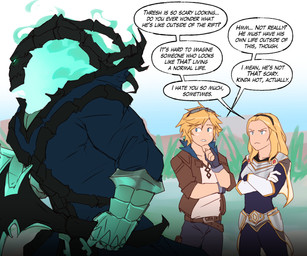 dialogue group male not_furry text ghangaji league_of_legends riot_games tencent thresh ghost human mammal spirit 6:5 absurd_res english_text hi_res